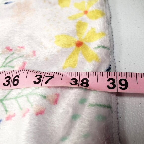 Cloud Island Floral Pink Baby Blanket Wildflowers 30x39 Sherpa - Picture 7 of 7